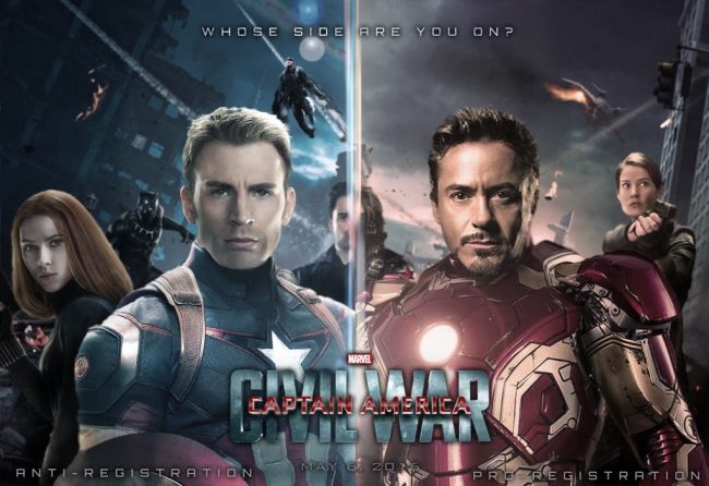 Puñetazos entre Iron Man y el Capitán América en el trailer de &#039;Civil War&#039;
